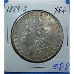 1889-S Morgan Silver Dollar XF+