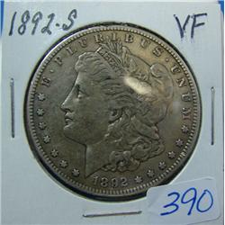 1892-S Morgan Silver Dollar Vf