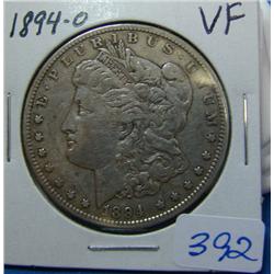 1894-O Morgan Silver Dollar VF