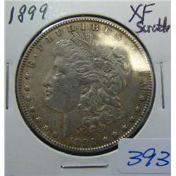 1899 Morgan Silver Dollar XF w/scratches