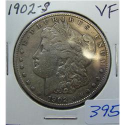 1902-S Morgan Silver Dollar VF