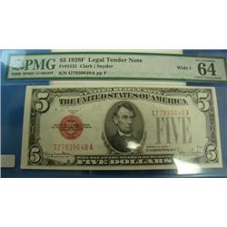 1928F $5 Legal Tender Note PMG64 FR1531
