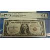 Image 1 : $1.00 1935A Hawaii FR#2300 PMG64 CU