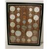Image 1 : United States 20th Century Coin Set - Framed under glass 8" 