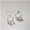 Image 1 : $100 Silver Crystal Earrings