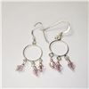 Image 2 : $100 Silver Crystal Earrings