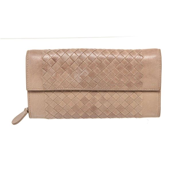 Bottega Veneta Brown Leather Wallet