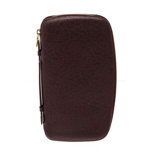 Louis Vuitton Black Leather Atoll Organizer Wallet