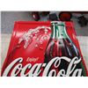 Image 2 : Plastic Coca-Cola sign - 18x29