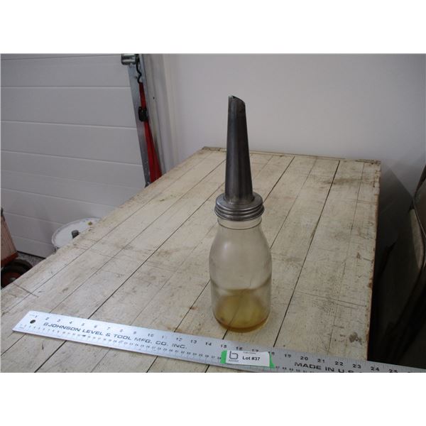 Oil Bottle - 15" tall - Imperial quart