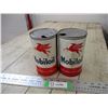 Image 1 : 2X THE BID PRICE - Mobil oil can 1 quart