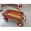 Image 2 : Airport Express kids wooden wagon - rare double wheels in back - 32x15.5