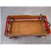 Image 5 : Airport Express kids wooden wagon - rare double wheels in back - 32x15.5