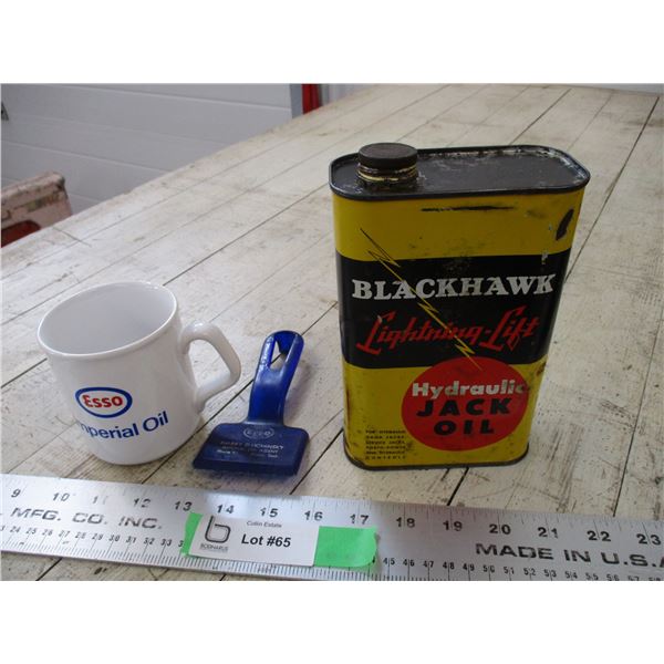Blackhawk Hydraulic oil (3/4 full) - Esso Cup , Scraper