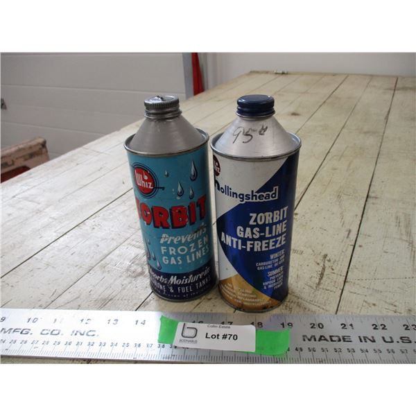 (2) Whiz Zorbit tins