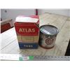 Image 1 : Co-op Grease tin with Atlas Cardboard display box