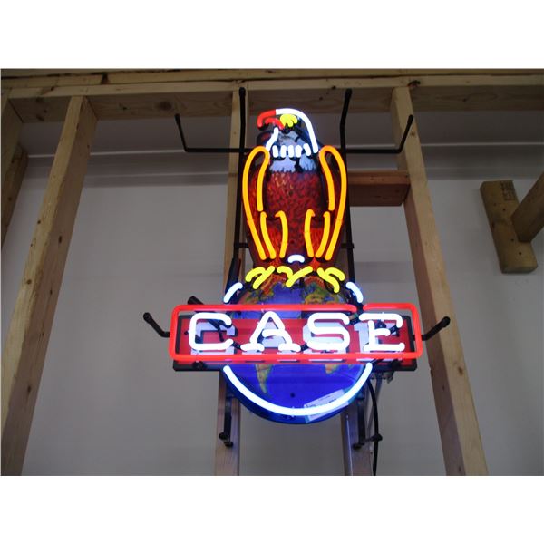 Neon Case Eagle clock - 24" tall - working