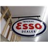 Image 3 : Imperial Esso Dealer - doubled sided sign (WITH RING) - porcelain - 60x40