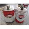 Image 2 : (2) Esso + Texaco Gas pails