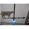 Image 2 : Cow weathervane with blue globe - 53" tall
