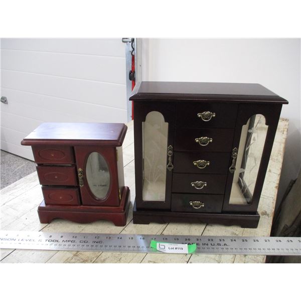 (2) Jewelry boxes