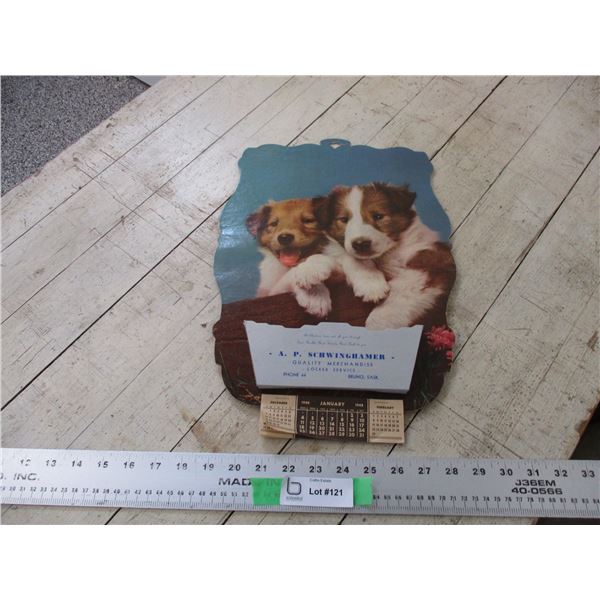 1948 Bruno, SK advertising calendar