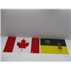 Image 1 : (2) Flags - Canada + Saskatchewan