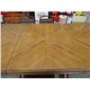 Image 3 : Dining room table with 2 leaf inserts + 6 chairs - 96" long