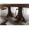 Image 6 : Dining room table with 2 leaf inserts + 6 chairs - 96" long