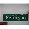 Image 1 : Peterson town sign - 7ft x 24" - 1 of a kind