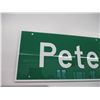 Image 2 : Peterson town sign - 7ft x 24" - 1 of a kind