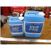 Image 1 : (2) Aqua Pak water containers