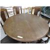 Image 2 : (6) Chair with round wood table - 48" tround