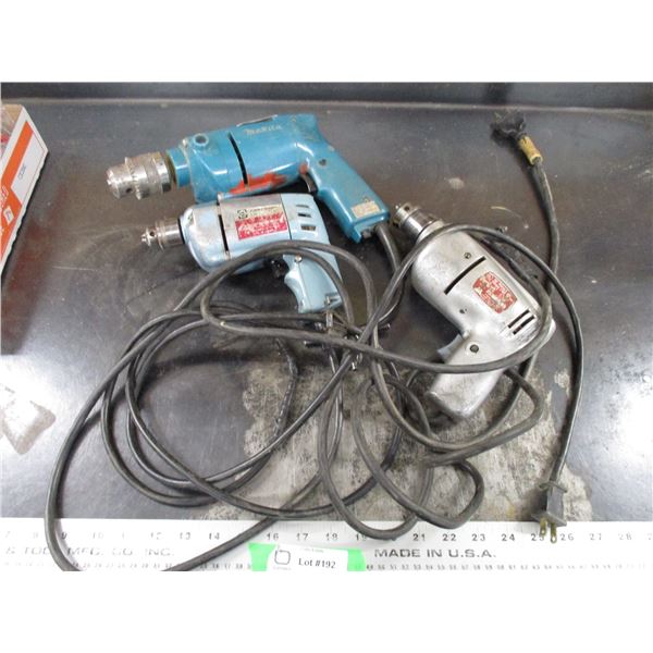 (3) drills - 1 works, 2 for parts