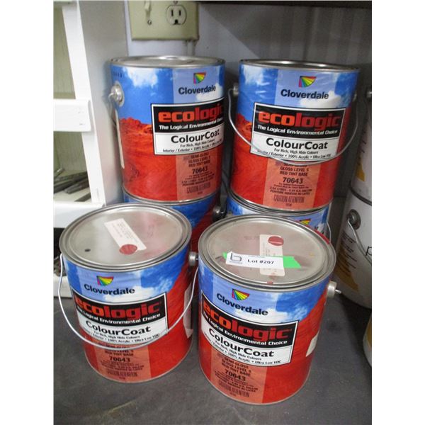 (6) cans of Cloverdale ColorCoat paint
