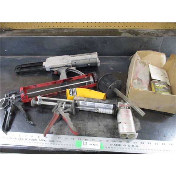 box with chalk guns double tubers