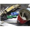 Image 4 : misc lot - jack for car, wrenches, pop riveter, etc