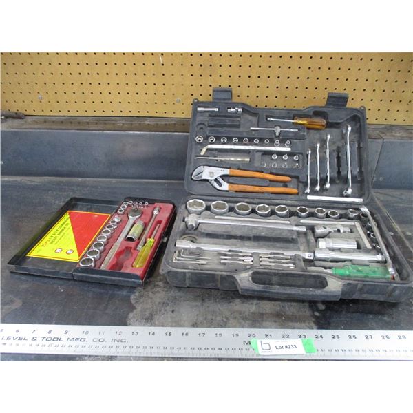 (2) socket sets in cases