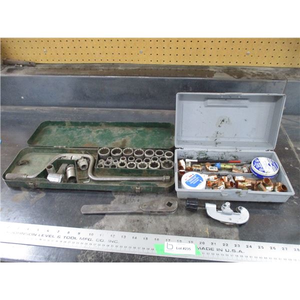 durable socket set + plumbing supplies