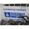 Image 2 : Sherwin sign with wagon wheels, grease gun, misc