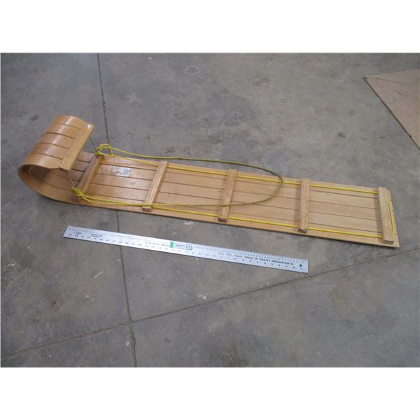 Kids wooden toboggan