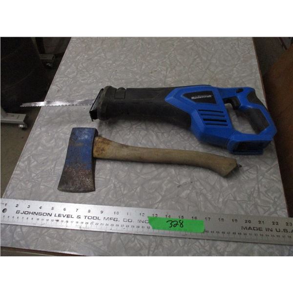 Mastercraft saw (no battery) + Hatchet axe