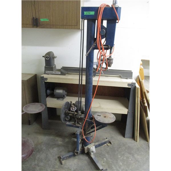 hand made drill press - 64" tall