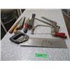Image 1 : saw, nail puller, wood tools