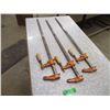 Image 1 : (2) Wood clamps - 34" long