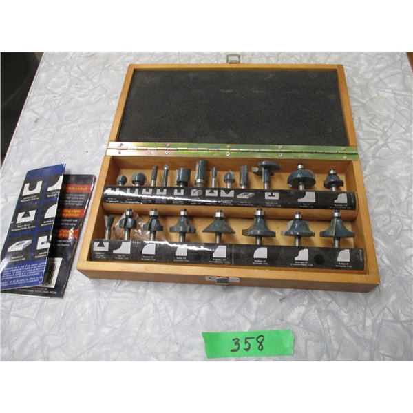 Mastercraft router bit set