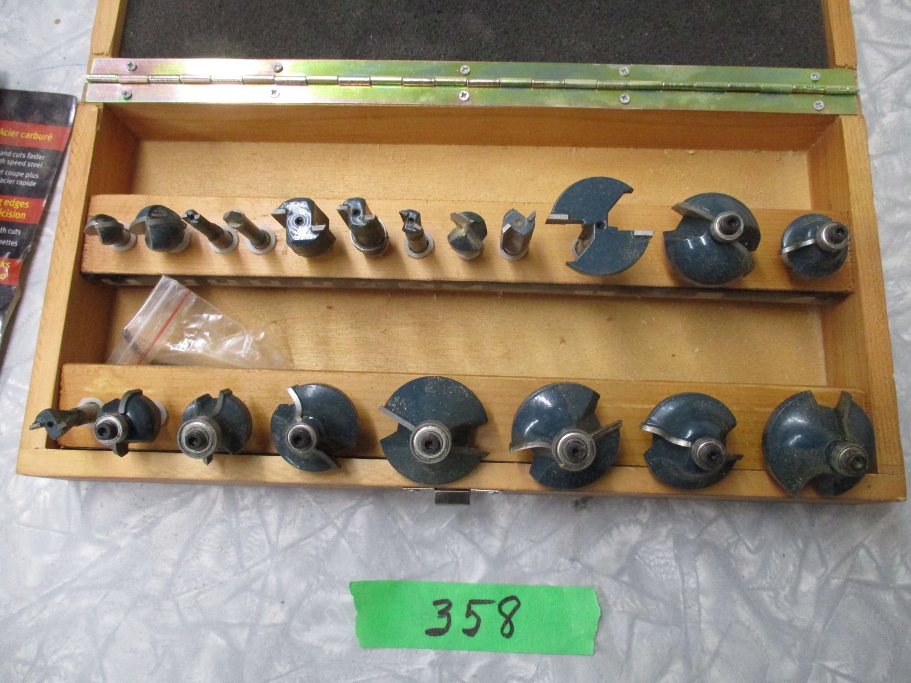 Mastercraft router bit set