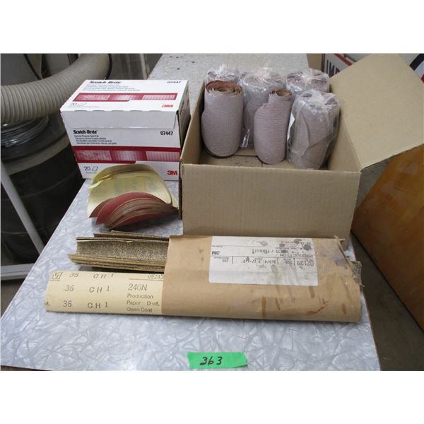 bones of sanding sheets and 6" pads