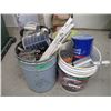 Image 2 : (4) pails filled with nails, screws