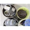 Image 4 : (4) pails filled with nails, screws
